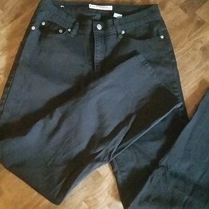 Black cotton petite jeans